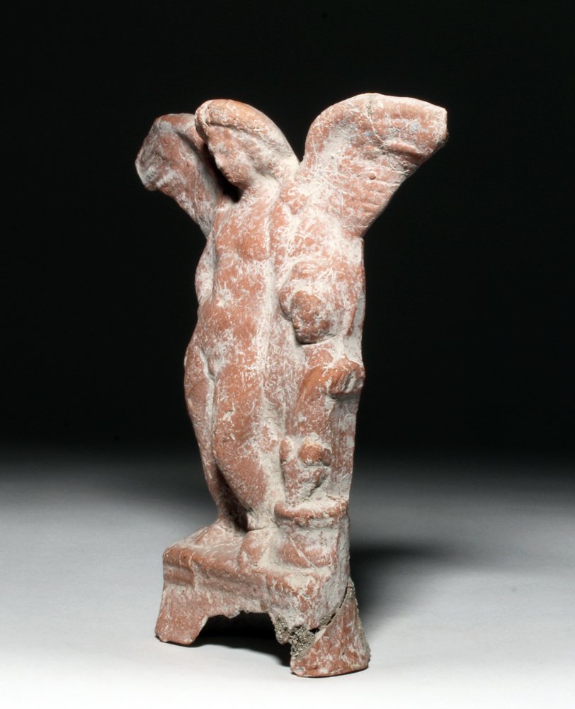 Hellenistic / Roman Terracotta Statue - Cupid & Cherub - 2