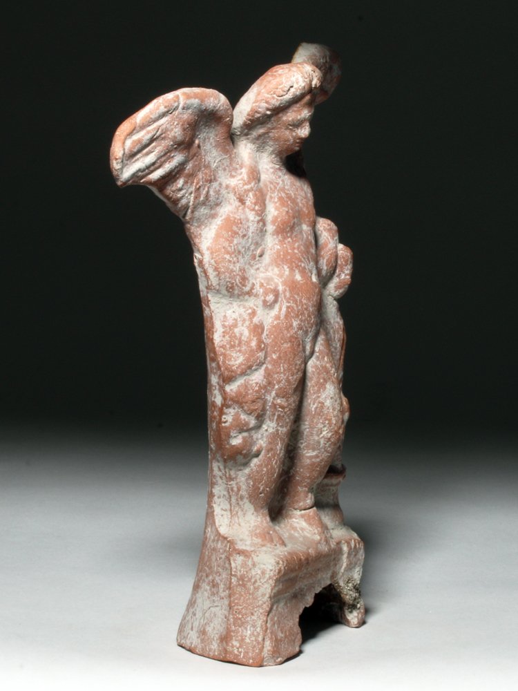 Hellenistic / Roman Terracotta Statue - Cupid & Cherub - 4