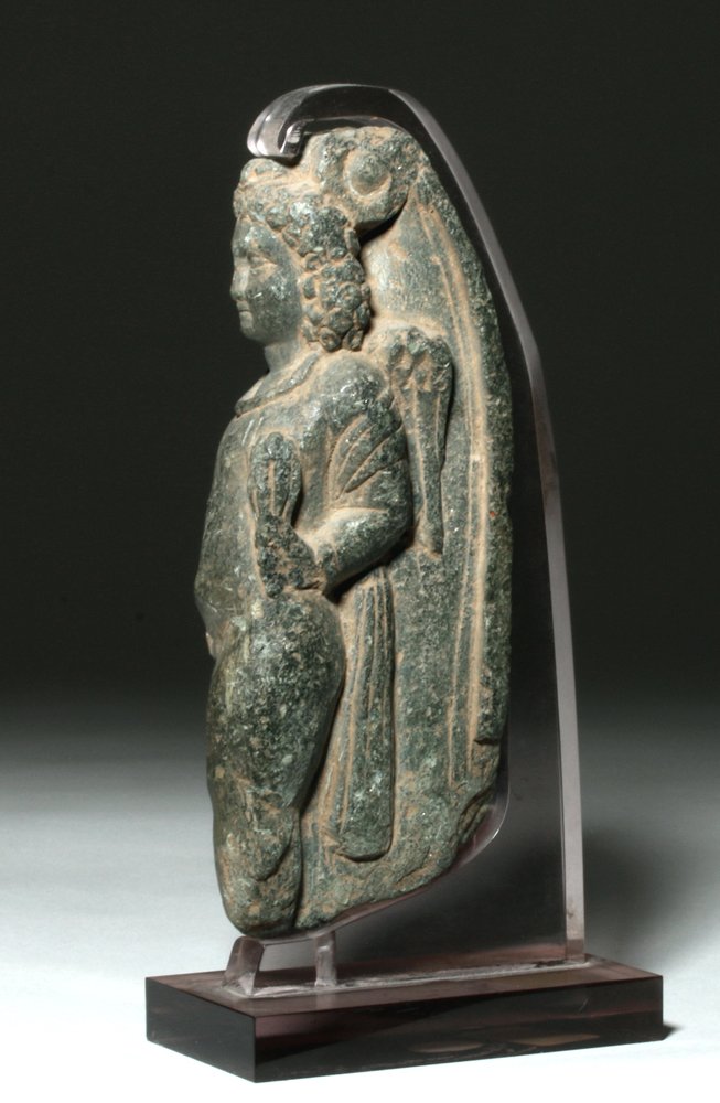 Fine Gandharan Gray Schist Standing Winged Atlas (1 of 3)