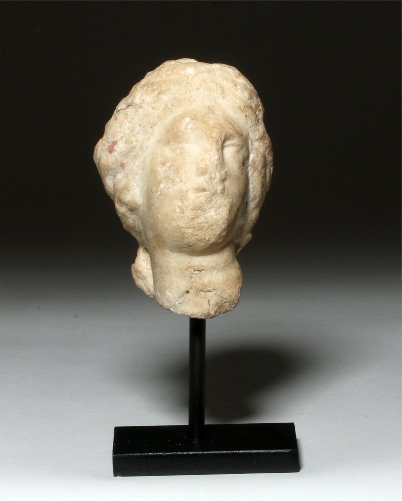 Roman Marble Head of Goddess - Possibly Venus (1 of 4)