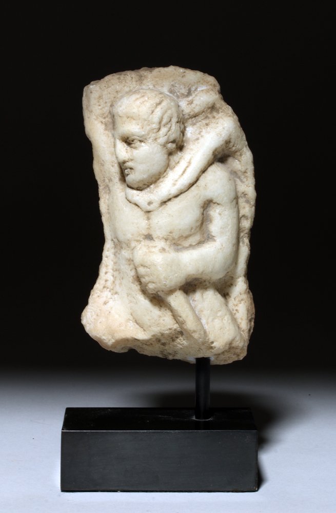 Roman Marble Fragment of Warrior (1 of 4)