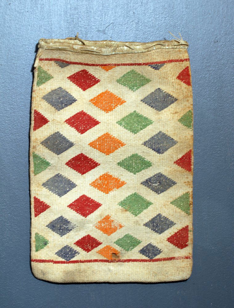 19th C. Native American Corn Husk Bag, Nez Perce (1 of 2)