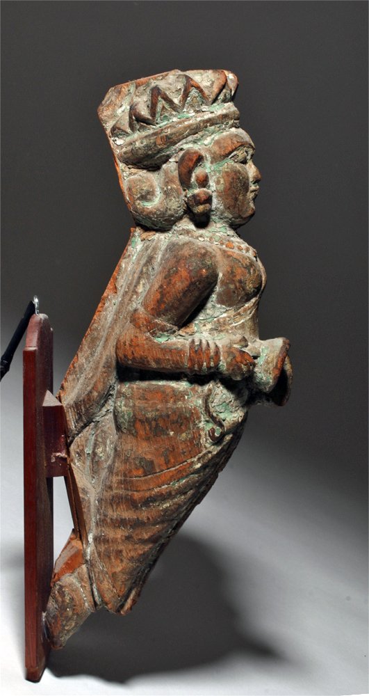 14th C. French Wood Cathedral Wall Decoration (1 of 5)