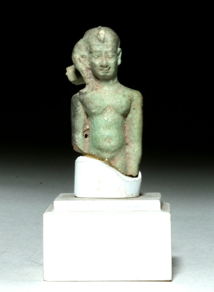 Egyptian Faience Amulet of Standing Osiris (1 of 4)
