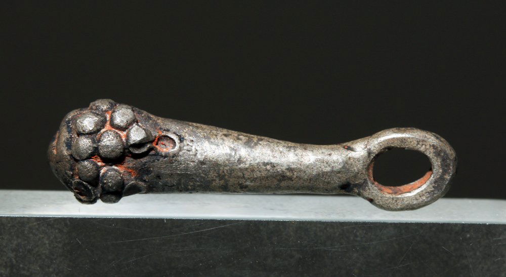 Rare Roman Silver Herakles Club Pendant (1 of 2)