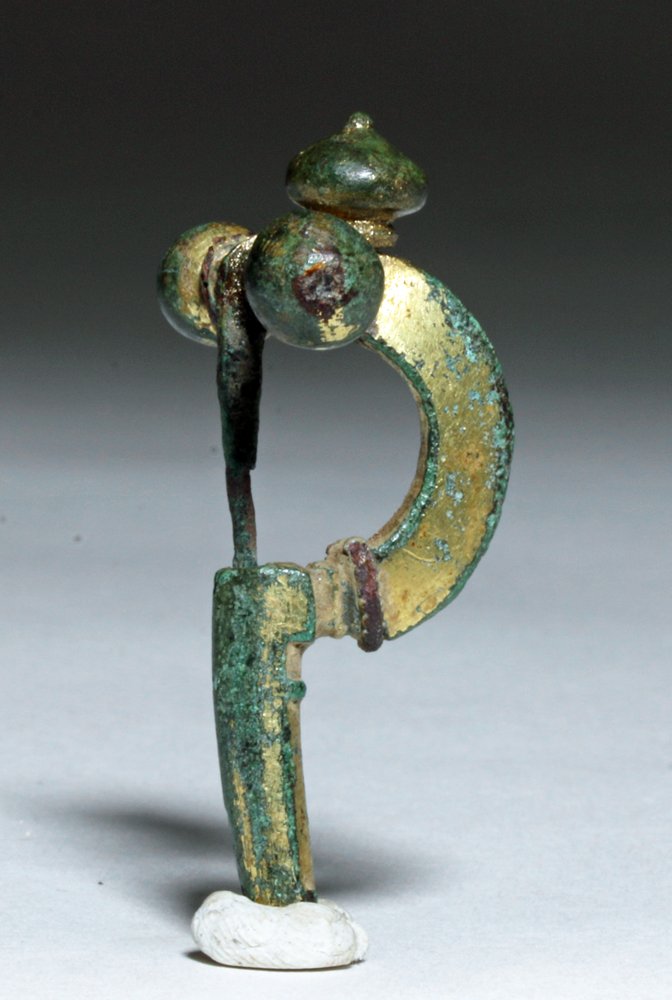 Superb Roman Gilded Bronze Fibula (1 of 3)