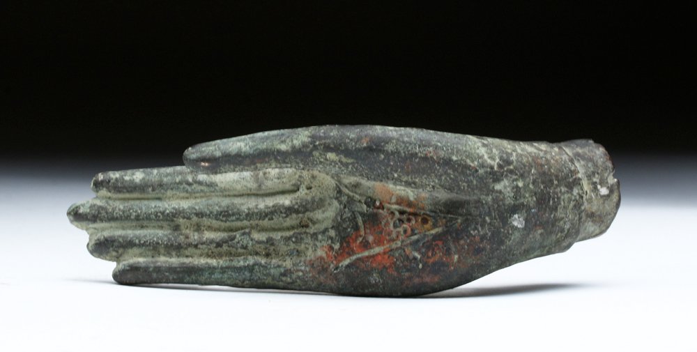 19th C. Thai Bronze Blessing Hand from a Buddha (1 of 5)