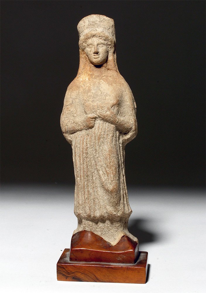 Greek Pottery Statue of Demeter (1 of 4)