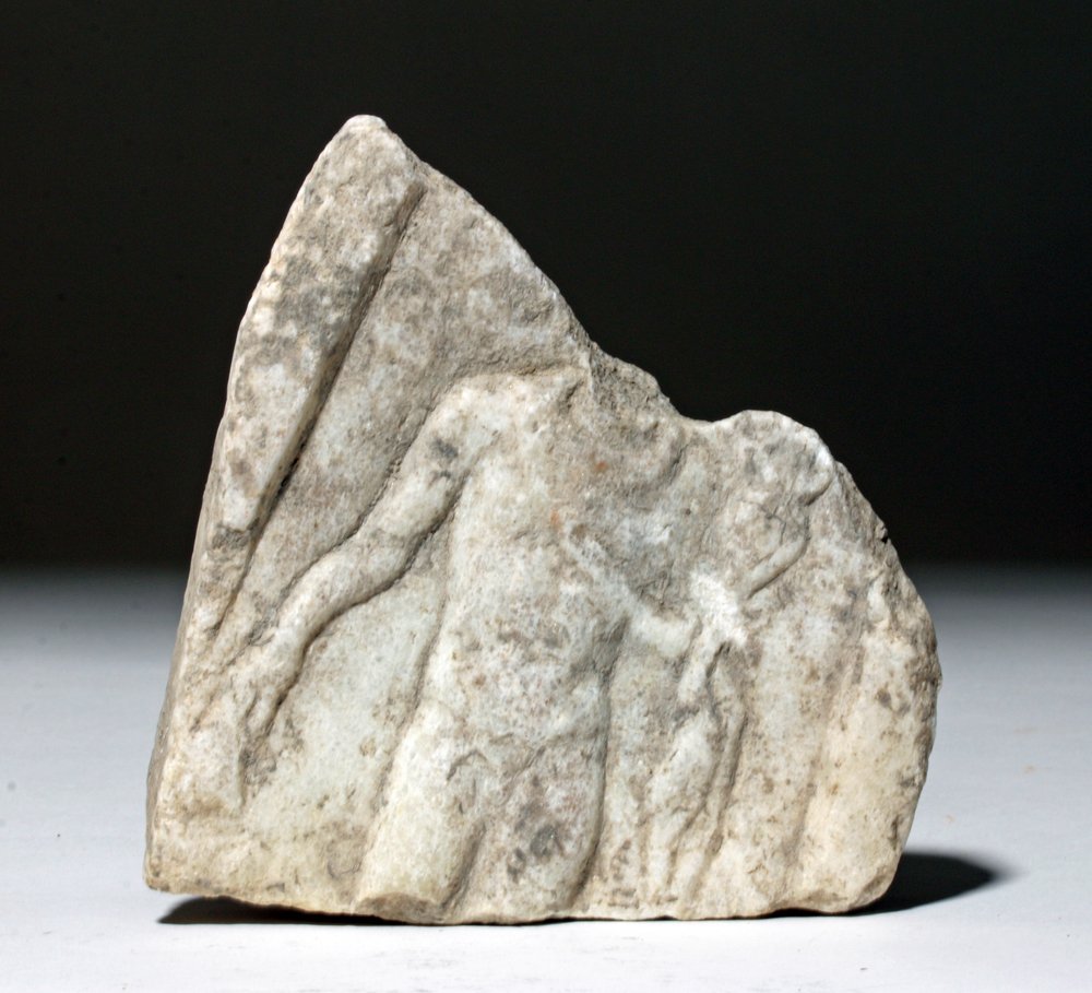 Roman Marble Fragment of a Standing Youth (1 of 2)