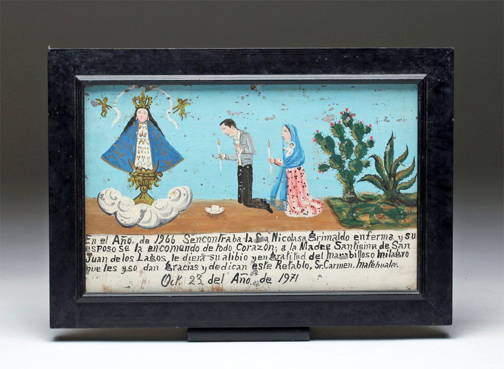 Mexican Ex Voto - Holy Mary of San Juan de los Lagos (1 of 3)