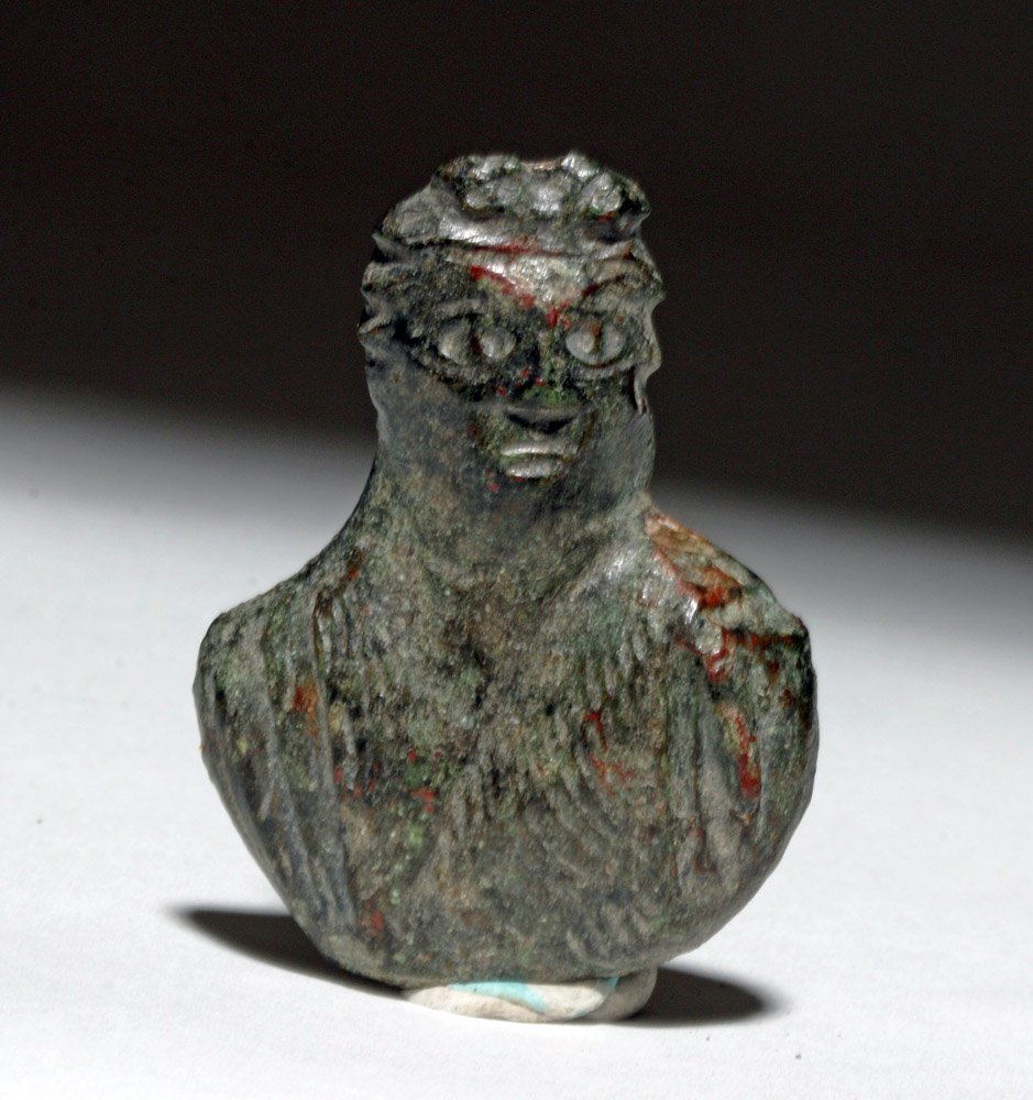 Roman Bronze Applique of Germanic Person (1 of 2)