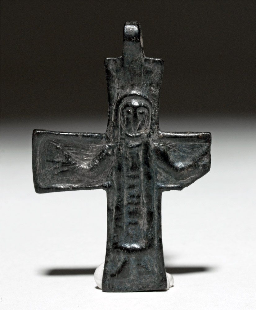 Byzantine Bronze Cross - Risen Christ (1 of 2)