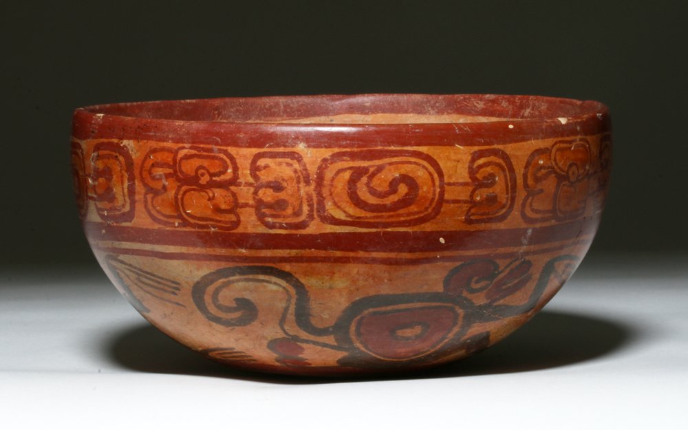 Mayan Copador Polychrome Monkey Bowl (1 of 4)