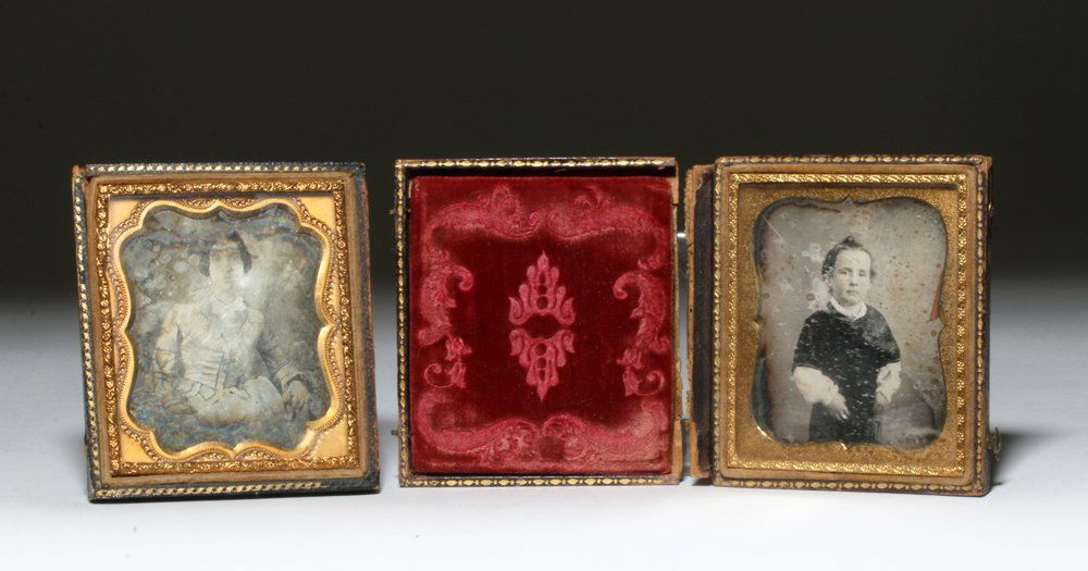 Lot of 12 Antique Daguerreotype / Tin-Type Photos (1 of 6)