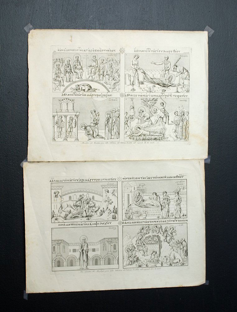 19th C. Italian Etchings of Greek Religious Scenes (1 of 4)