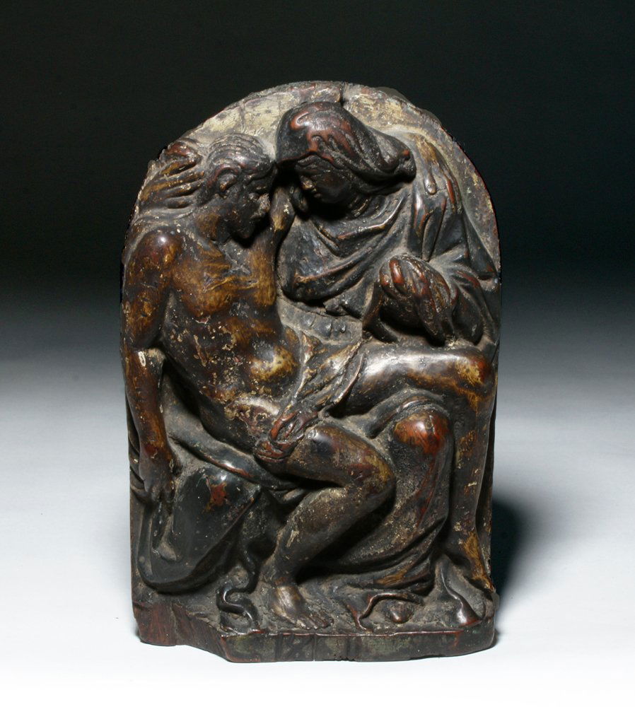 16th C. German Carved Wood Pieta (1 of 4)