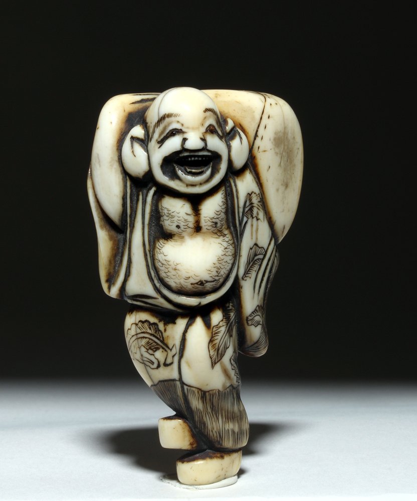 Japanese Ivory Netsuke – Hotei, 7 Lucky Gods (1 of 6)