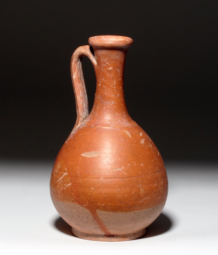 Ancient Roman Redware Handled Vessel (1 of 5)