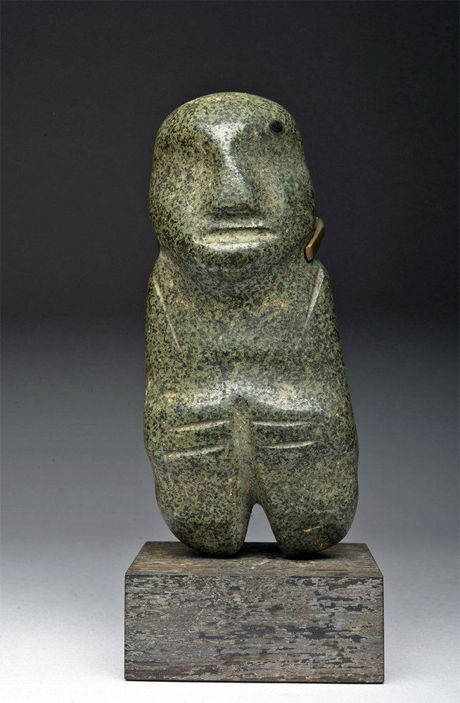 Mezcala Greenstone Male Figure, ex-Arnovick (1 of 4)