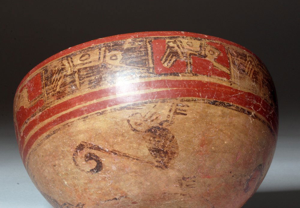 Pre-Columbian Mayan Copador Monkey Bowl (1 of 7)