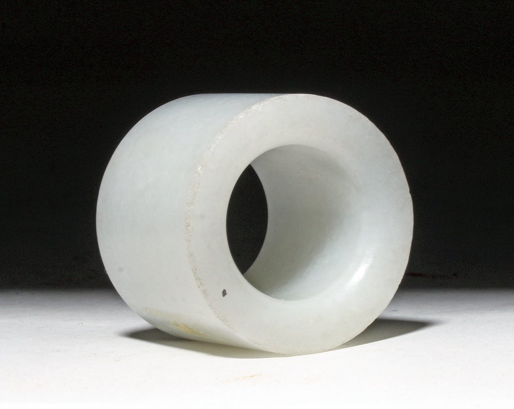 Chinese Republic Period Milky Jade Hollow Cylinder (1 of 3)