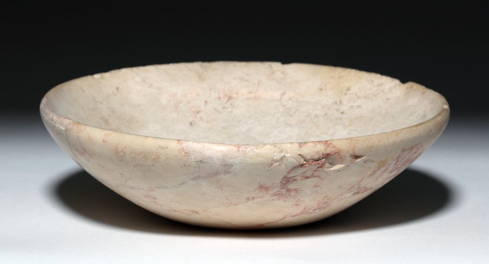 Egyptian New Kingdom Alabaster Offering Bowl (1 of 3)