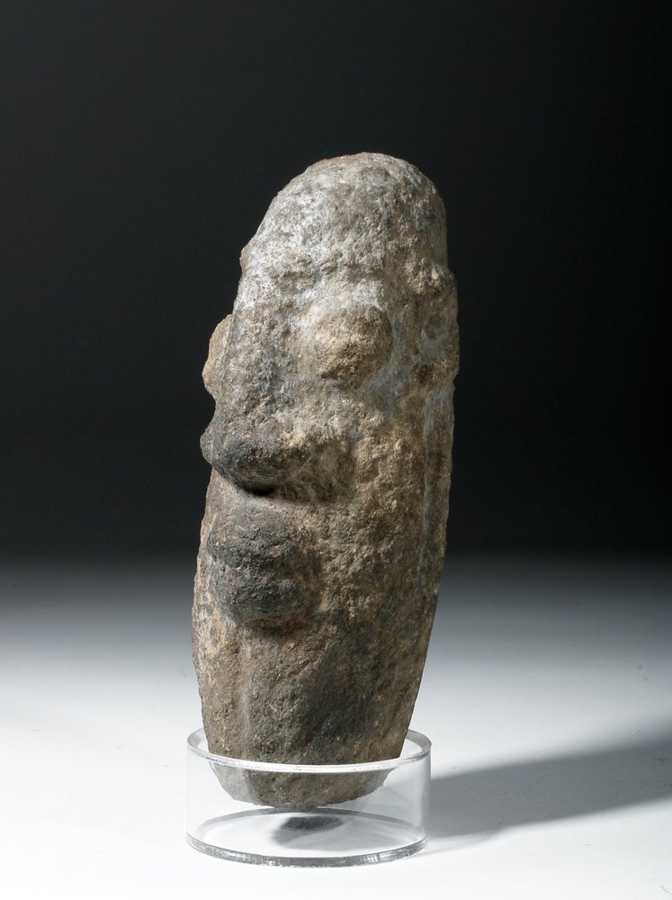 African Kissi Carved Stone Head, ex-Arnovick (1 of 4)