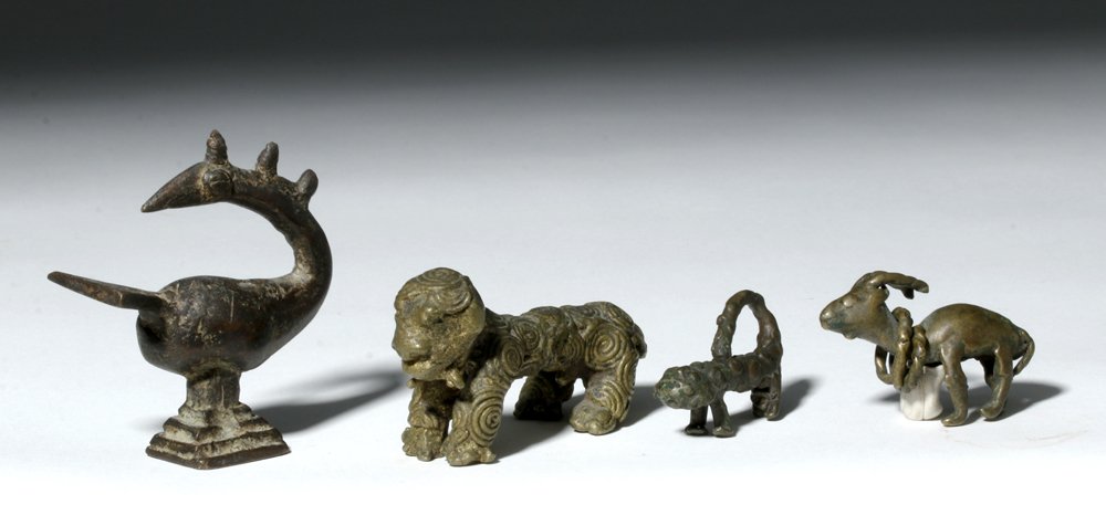 Lot of 4 19th C. African Bronze Animals, ex-Arnovick (1 of 5)
