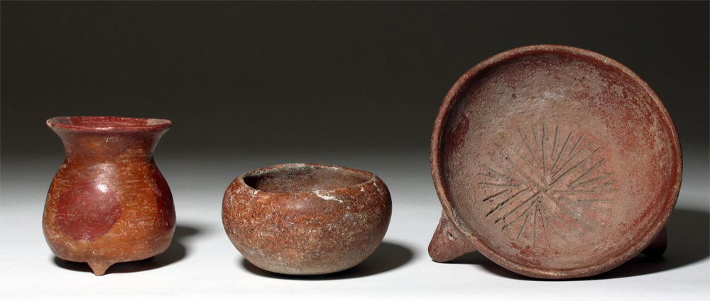 Another Lot of 3 Pre-Columbian Pottery Vessels (1 of 2)