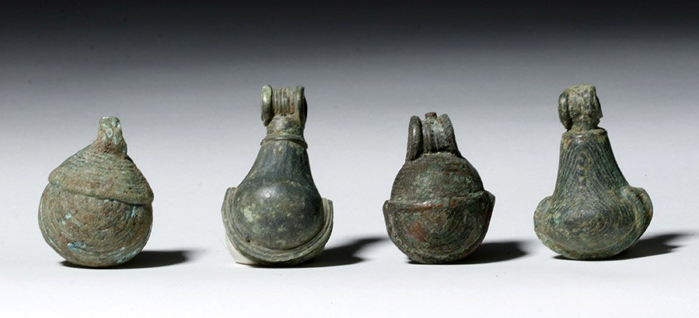 Set of 4 Ancient Dong Son Bronze Son Bells (1 of 6)
