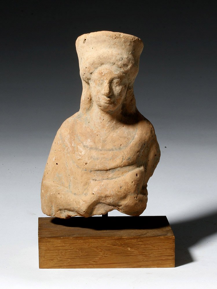 Greek Boeatian Pottery Protome - Demeter (1 of 4)