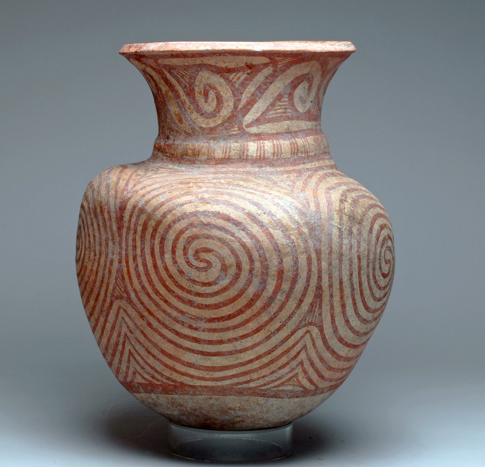 Thai Ban Chiang Bi-Chrome Pottery Amphora (1 of 4)
