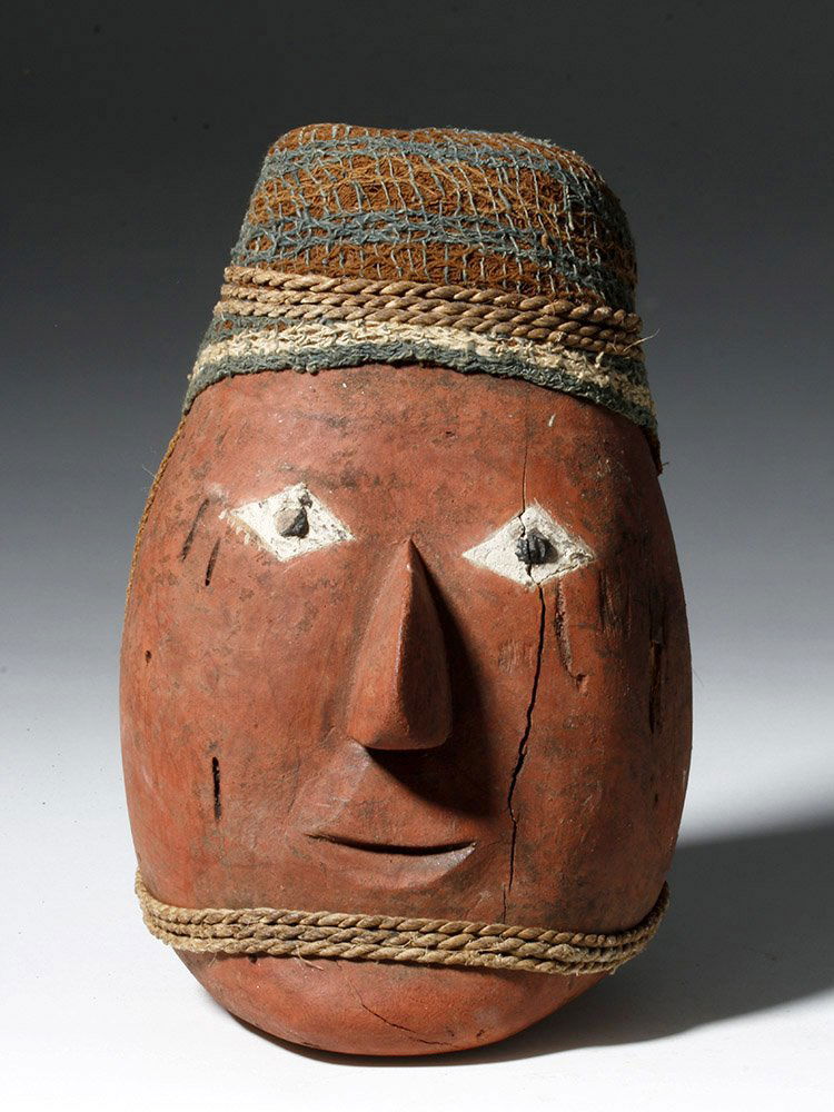 Huari Chancay Wood Head - False Mummy Bundle (1 of 6)