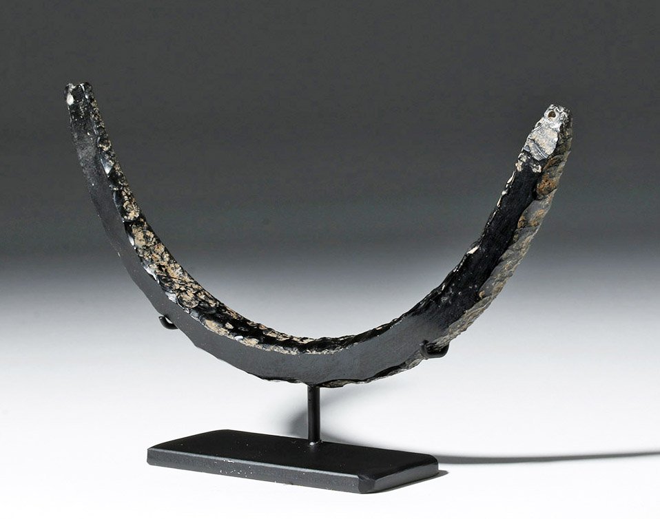 Incredible / Large Colima Obsidian Pectoral (1 of 5)