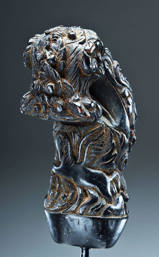 Indonesia Madura Carved Wood Hilt - Winged Horse (1 of 3)