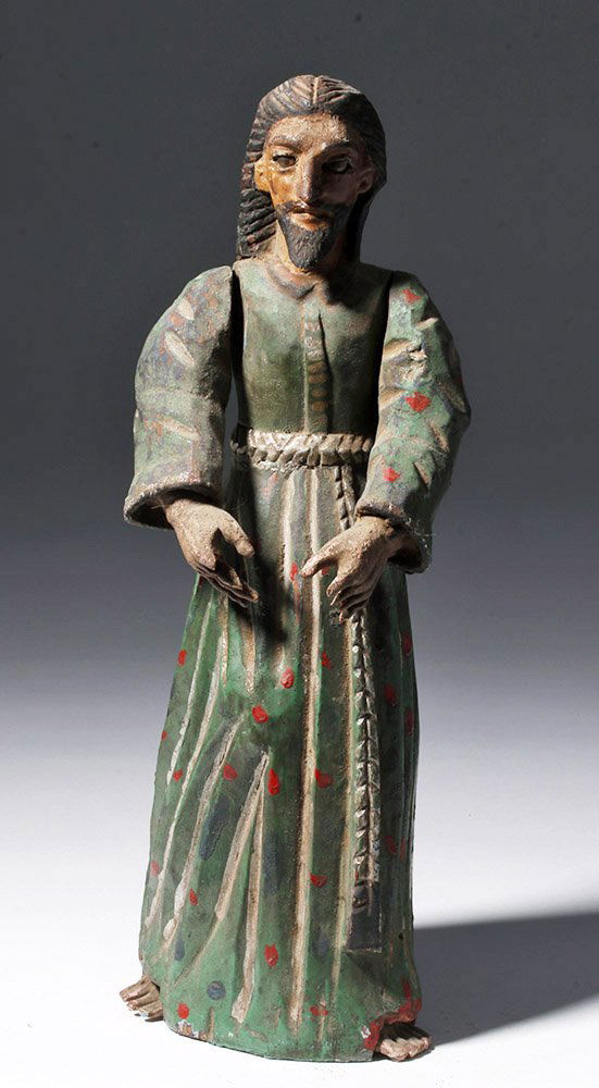 Mexican Carved Wooden Santo - Saint Joseph (1 of 7)