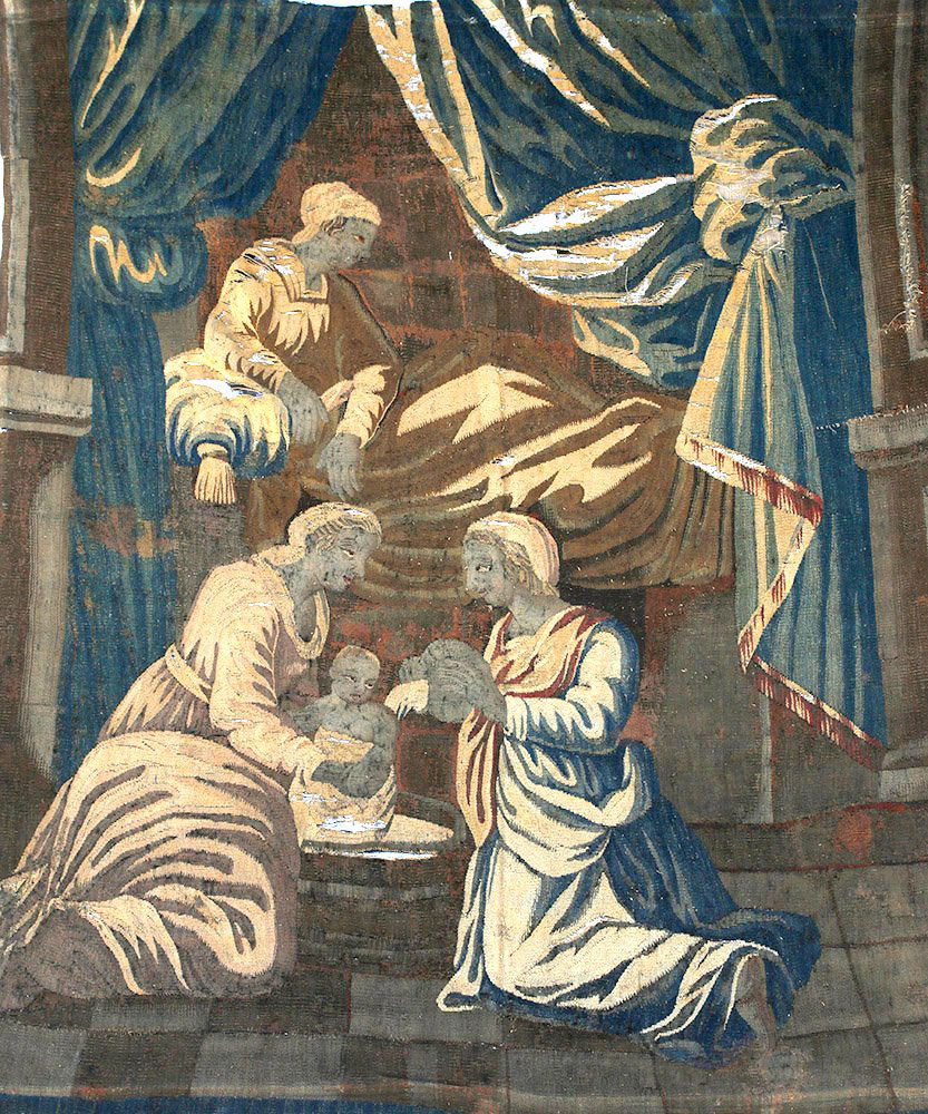 17th C. Flemish Baroque Tapestry - The Bath (1 of 5)