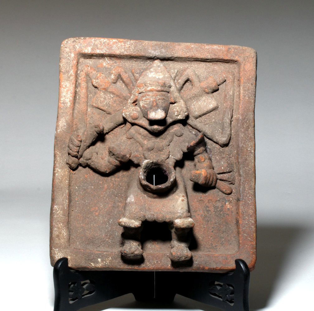 Fine Mayan Terracotta Figural Relief Plaque (1 of 4)