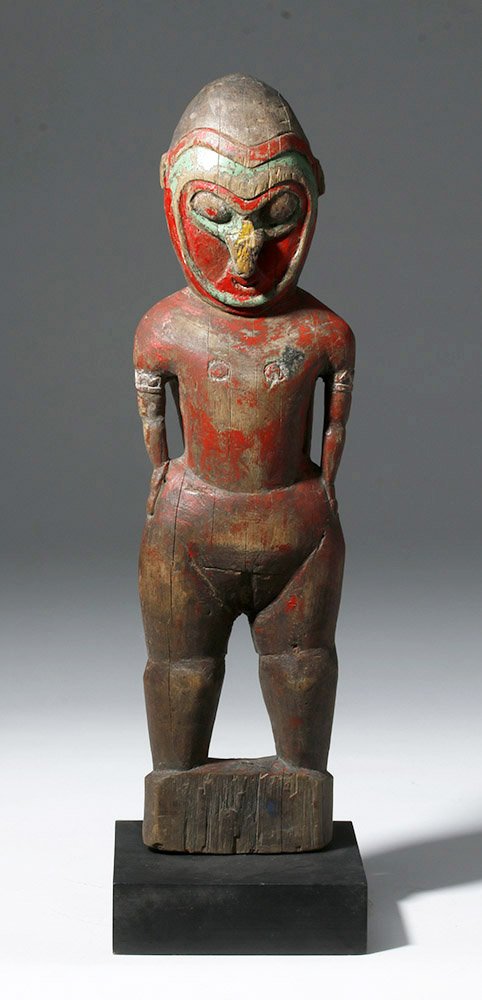 Rare PNG Polychrome Wood Ancestral Figure (1 of 4)