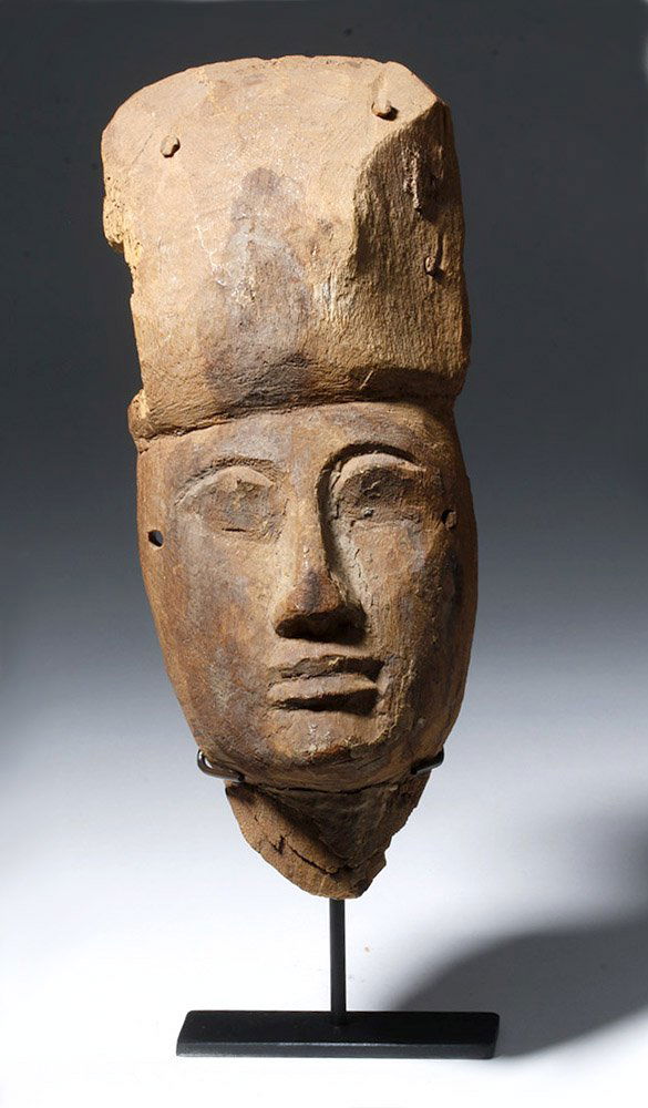 Egyptian Wood Mummy Mask - Third Intermediate Period (1 of 4)