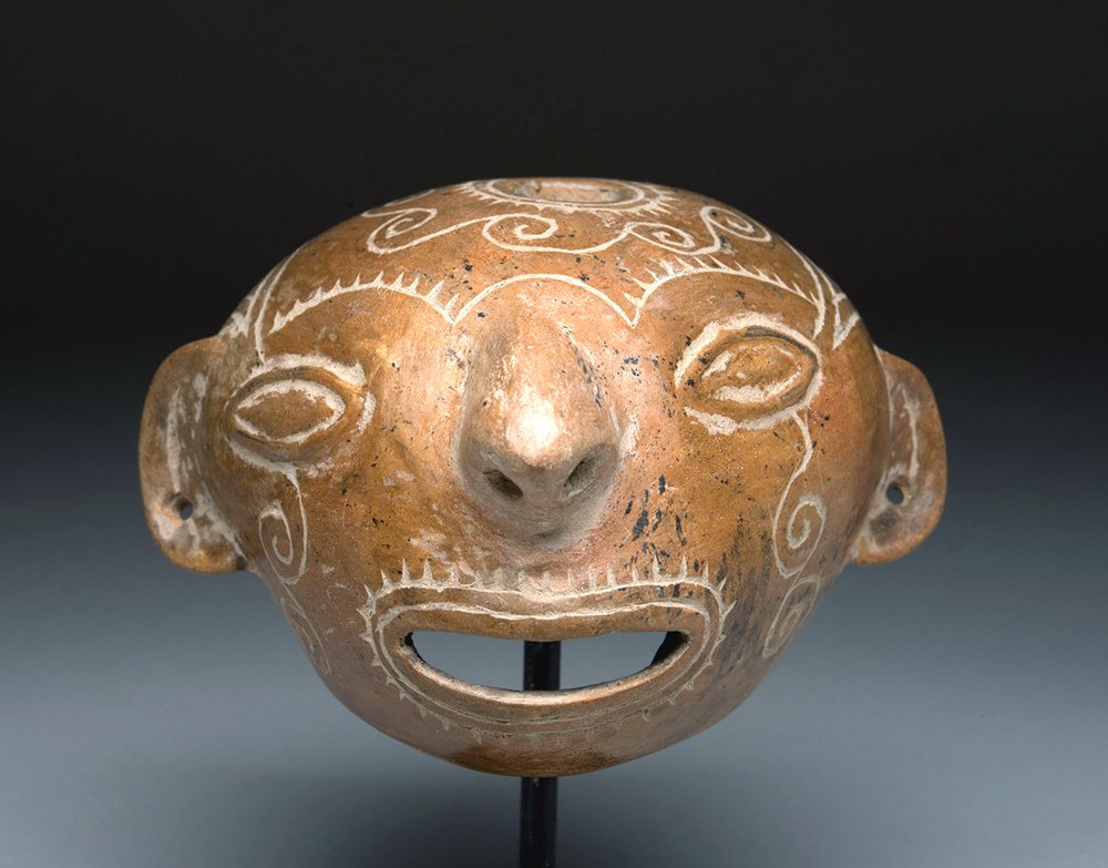 Jamacoaque Incised Head / Mask, ex-Peter Arnovick (1 of 7)