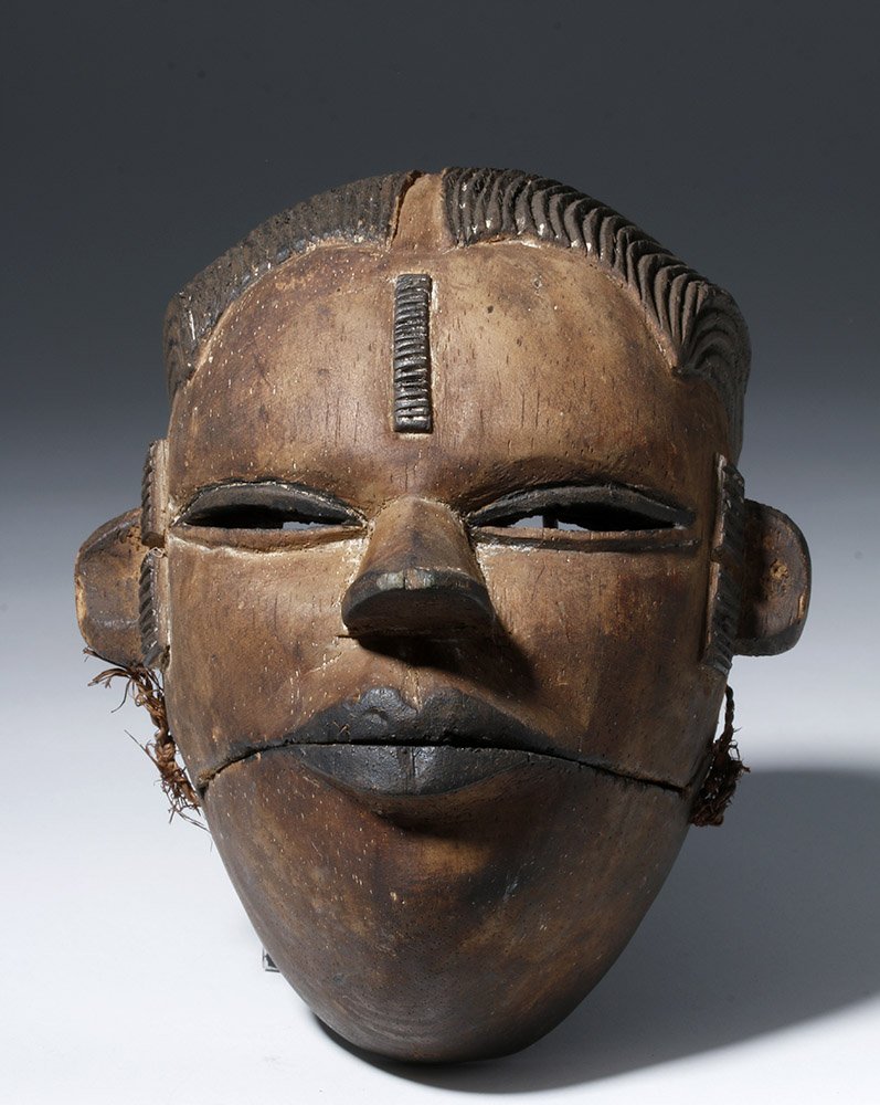 African Ibibio Dance Mask with Articulated Mouth (1 of 4)