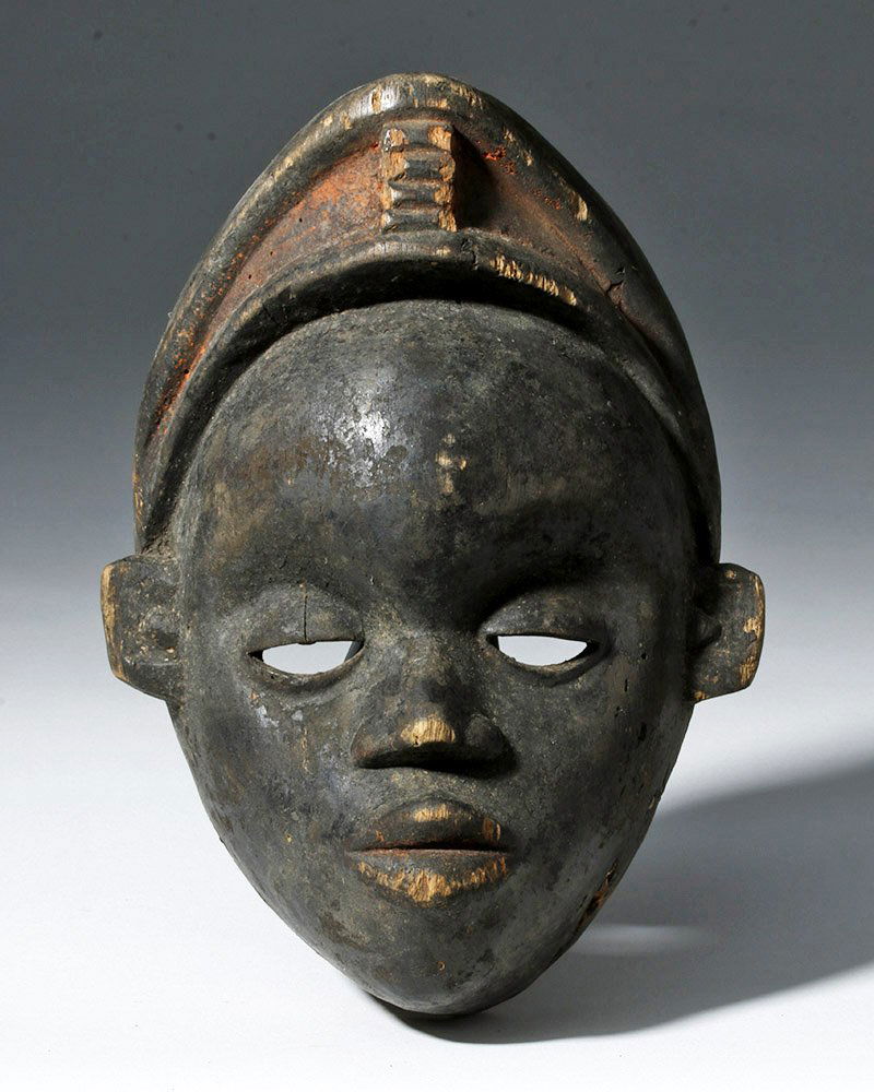 African Niger River Delta Wood Secular Festival Mask (1 of 2)