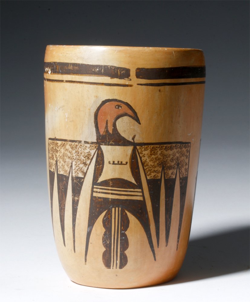 Hopi Indian Pottery Thunderbird Vessel (1 of 4)