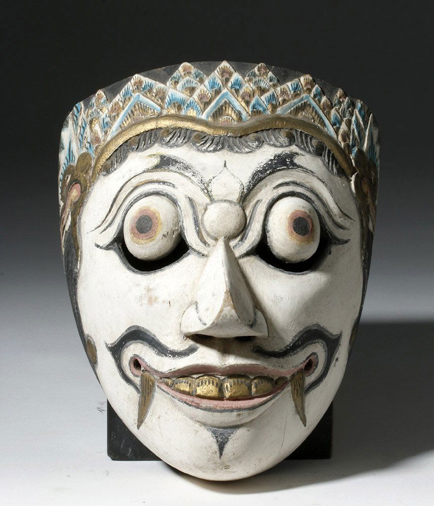 Indonesian Topeng Mask, possibly King Klana (1 of 2)
