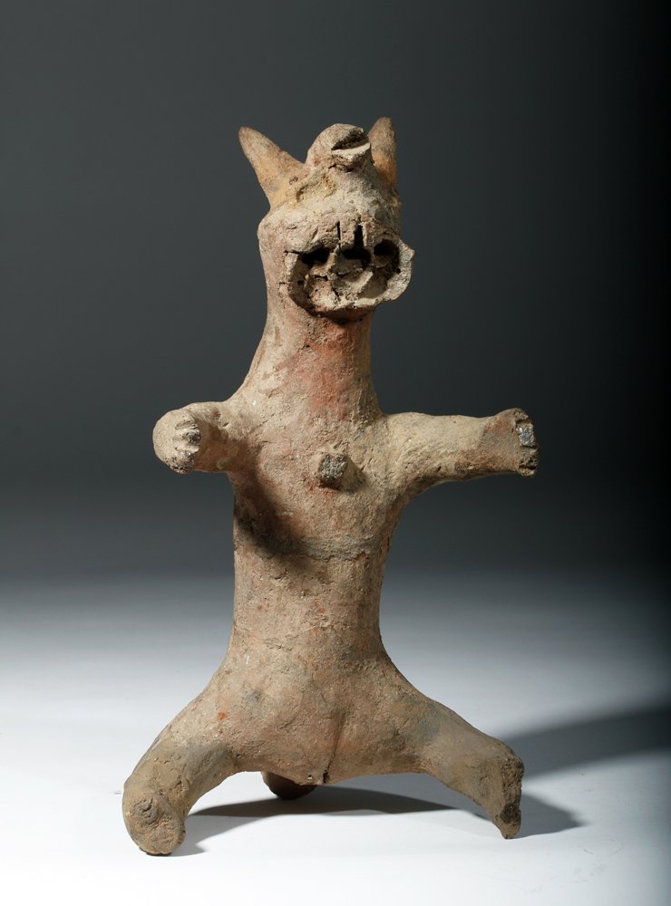 African Chamba Clay Ritual Effigy Figure, ex-Arnovick (1 of 5)