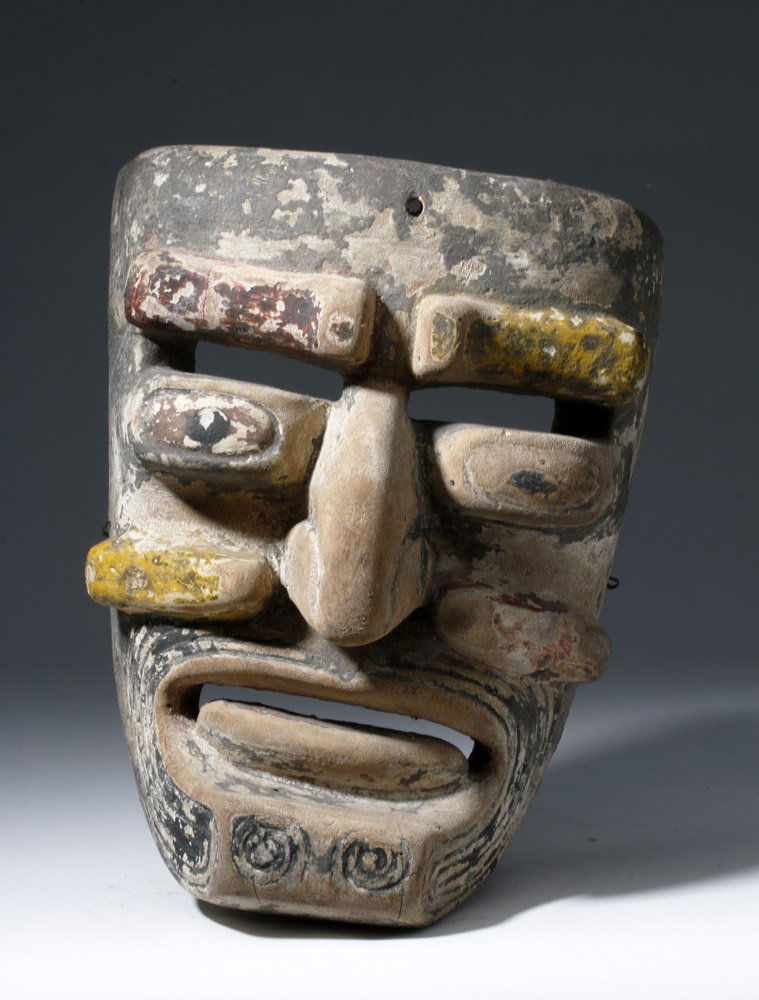 Early 20th C. Mexican Wood Festival Mask -Los Indios (1 of 6)