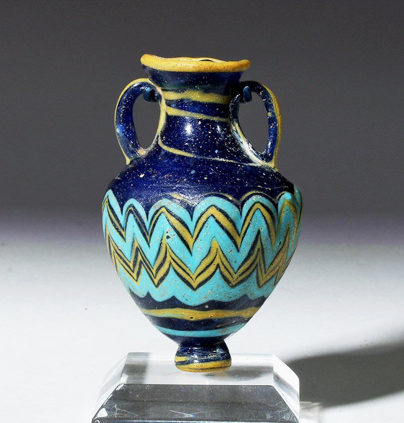 Superb Greek Core Form Glass Amphoriskos (1 of 4)