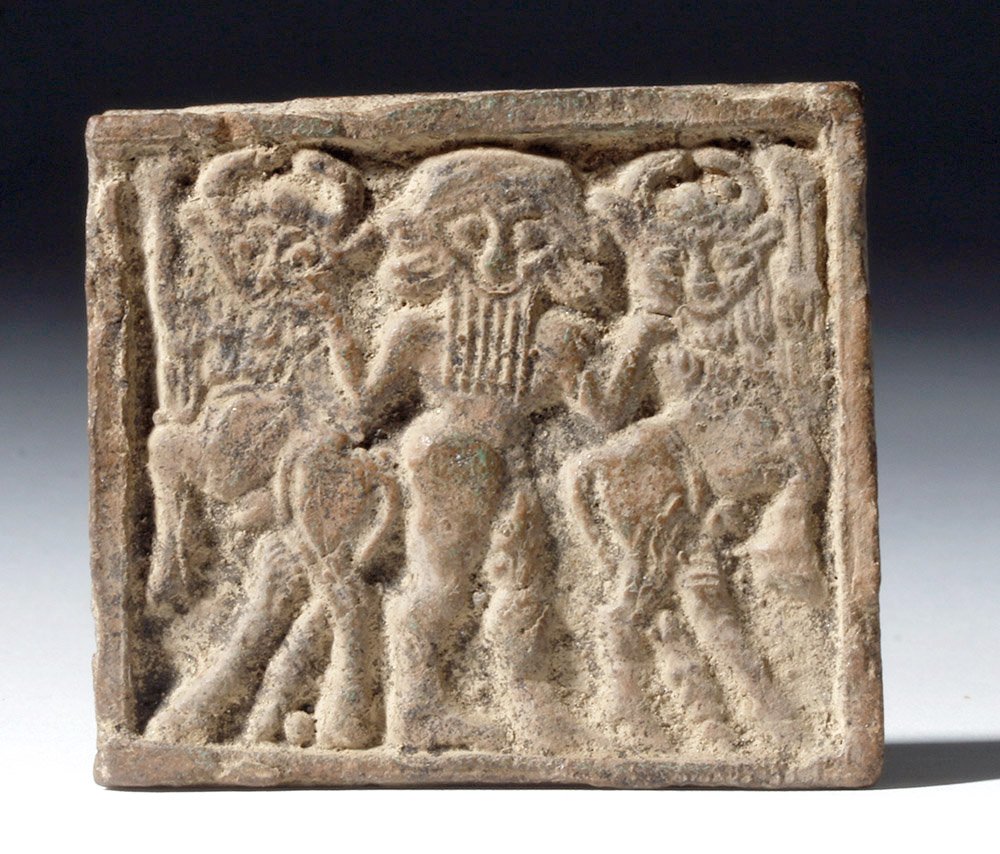 Rare Mesopotamian Terracotta Plaque - Mythic Creatures (1 of 6)