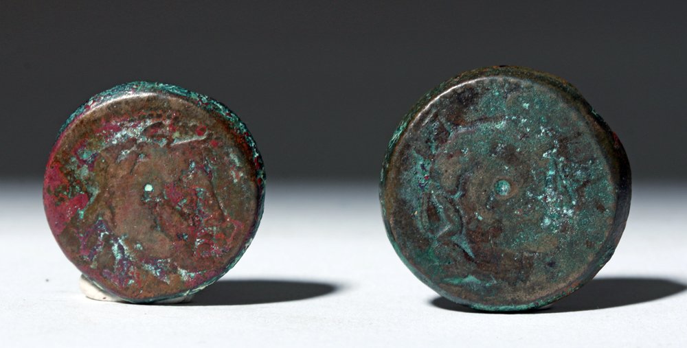 Two Scarce Ptolemy I Bronze Coins - Egyptian Satrap (1 of 6)
